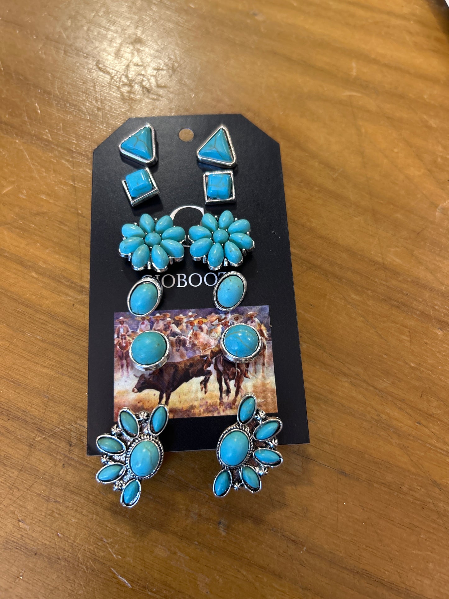 Flower Blue Earring set