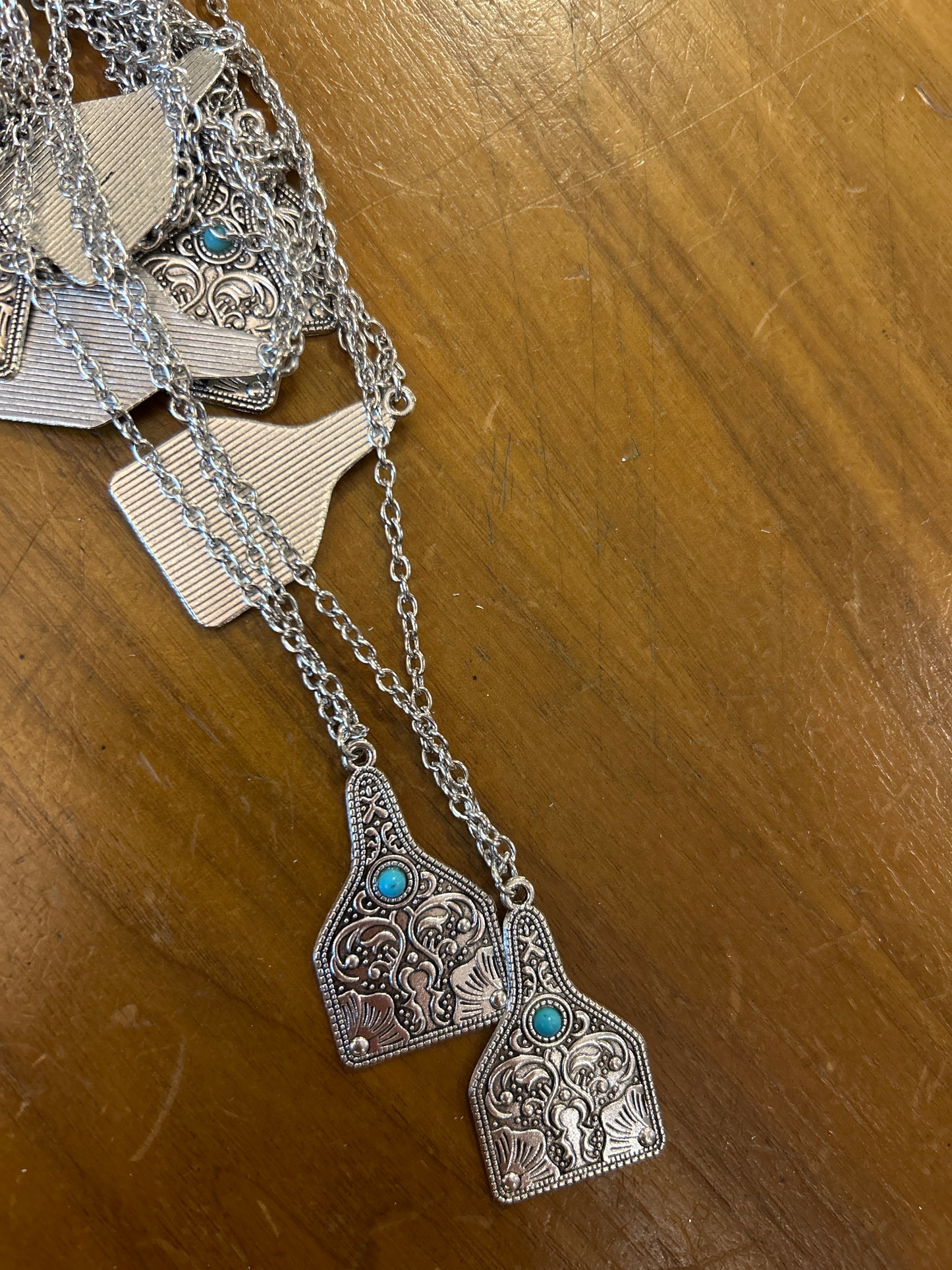 Western Necklace Cow Tag