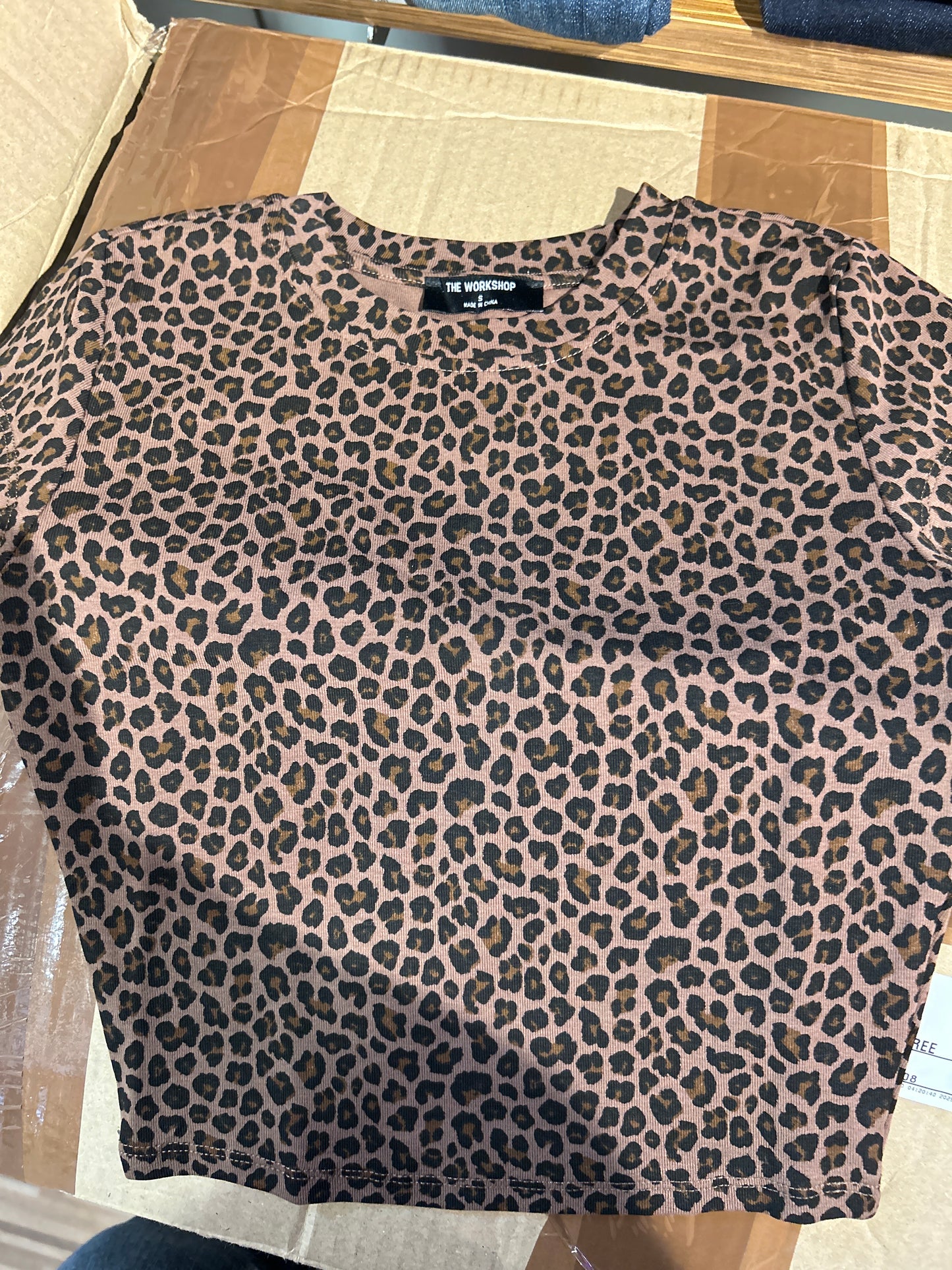 Leopard print top