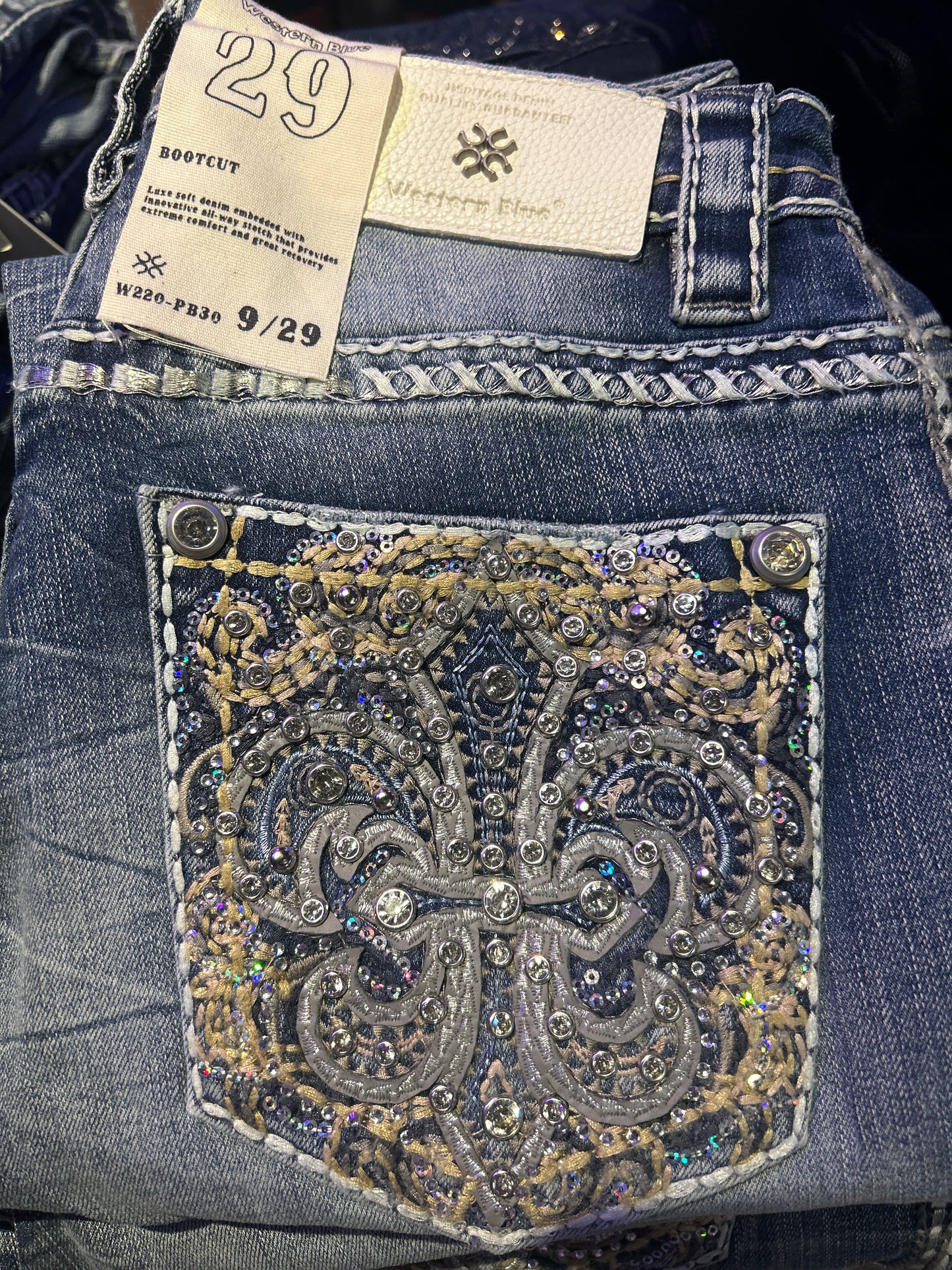 Western blue women jeans