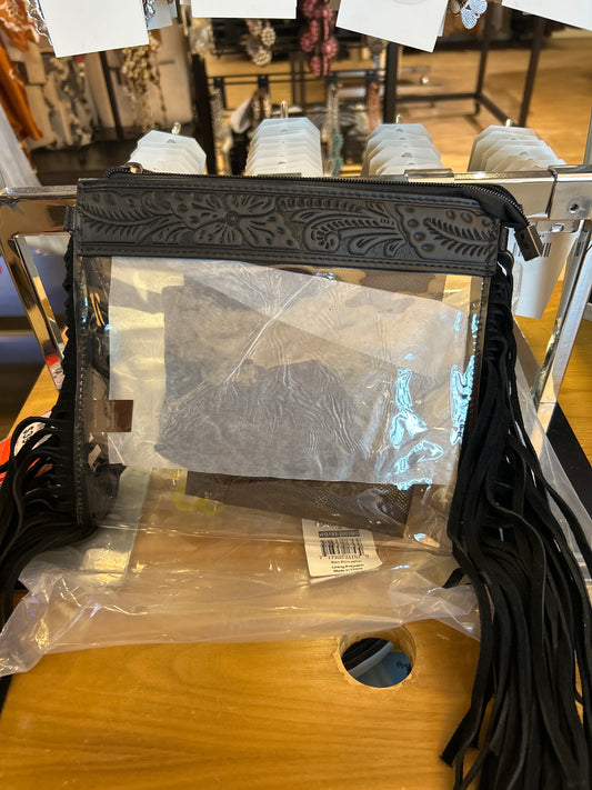 Wrangler clear black purse