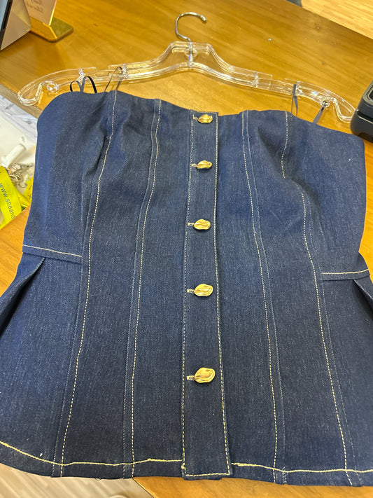 Dark Denim Tube Top