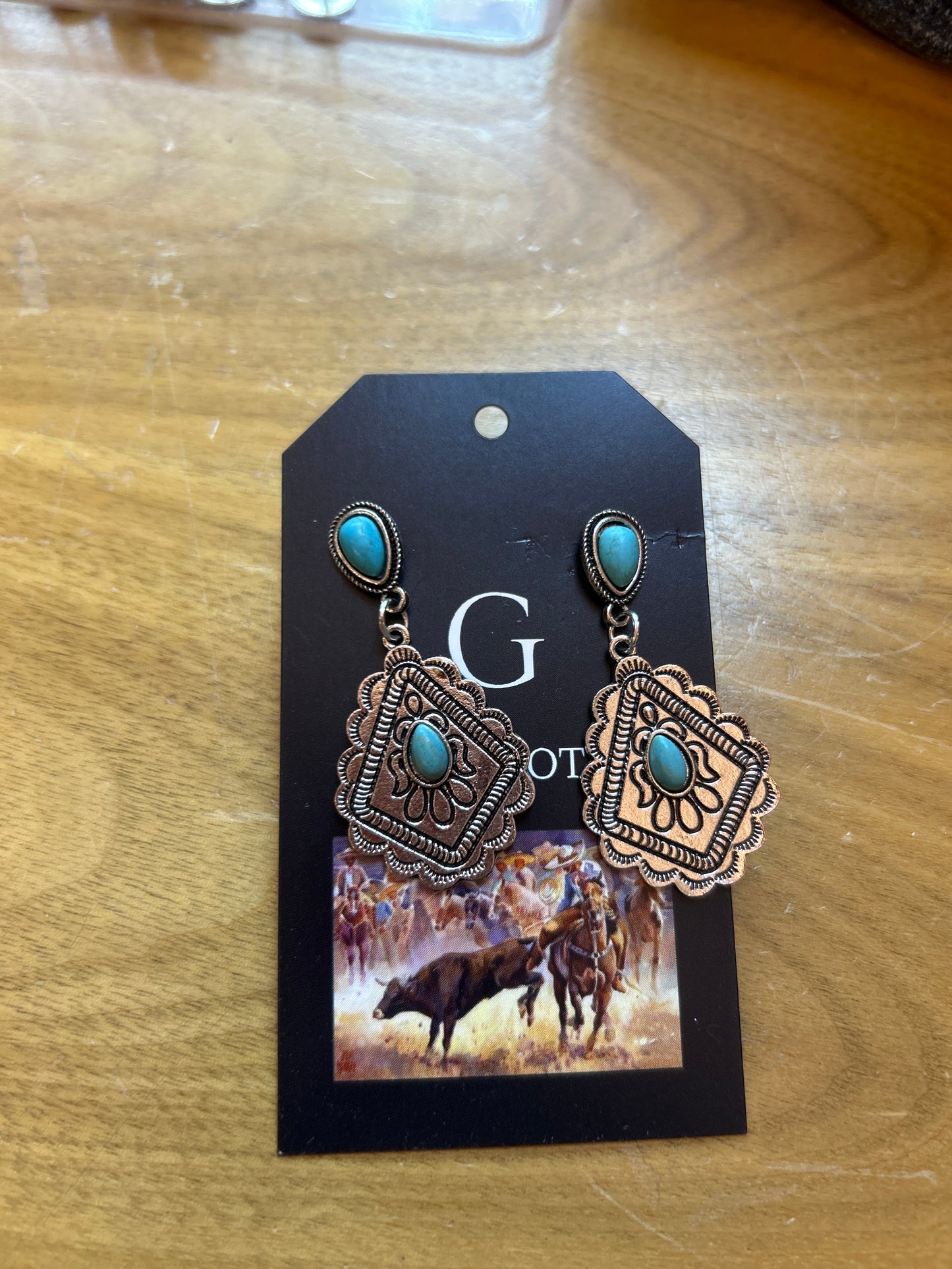 Diamond Concho Earrings