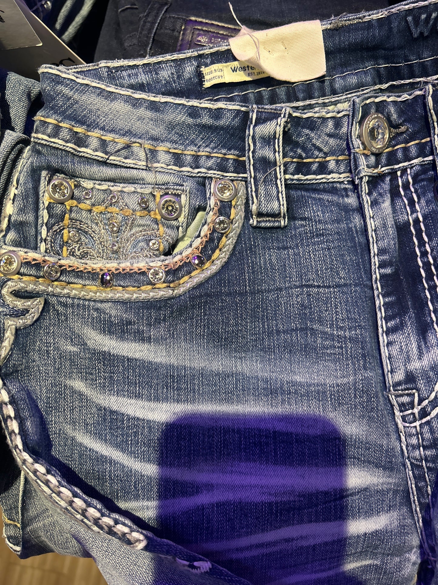 Western blue women jeans