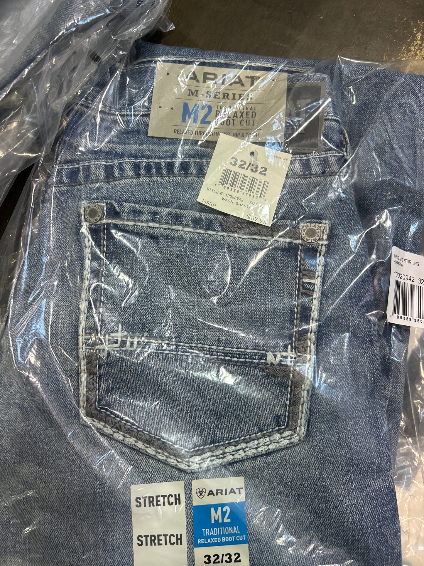 Low Rise Stretch Relaxed Straight Jean  20942
