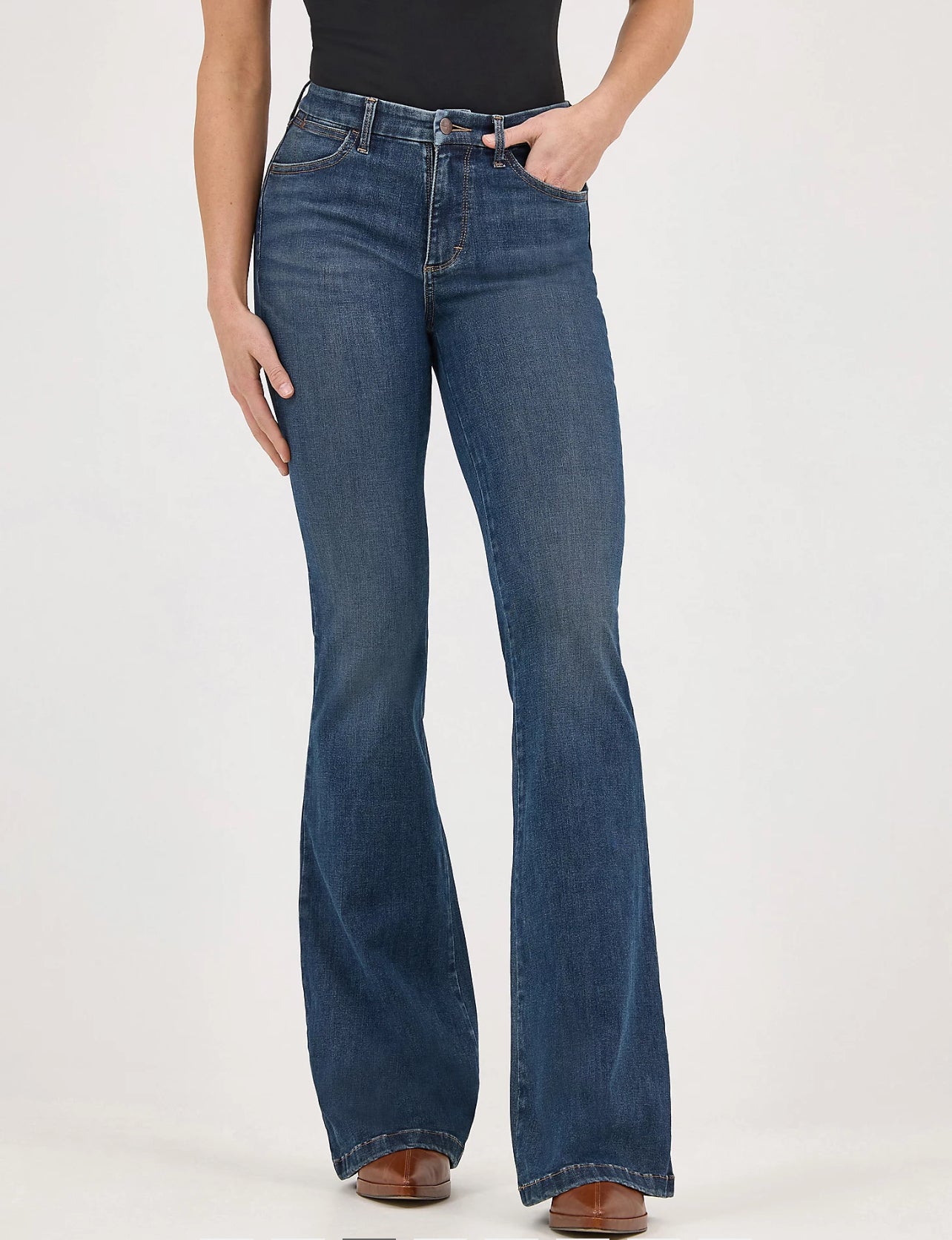 wrangler Bespoke Flare High Rise jeans