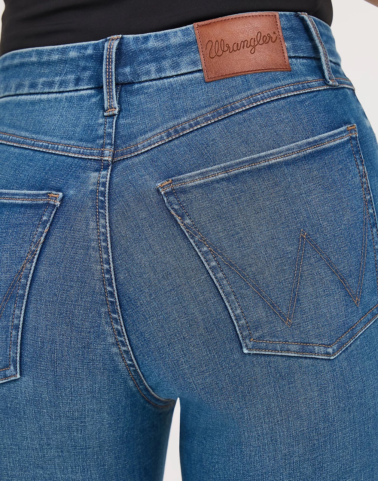 Women wrangler bespoke High Rise Boot Cut Jeans 112359279