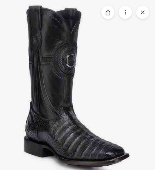 CUADRA BOOTS FUSCUS SQUARE TOE LOMO BELLY BLACK - CU976