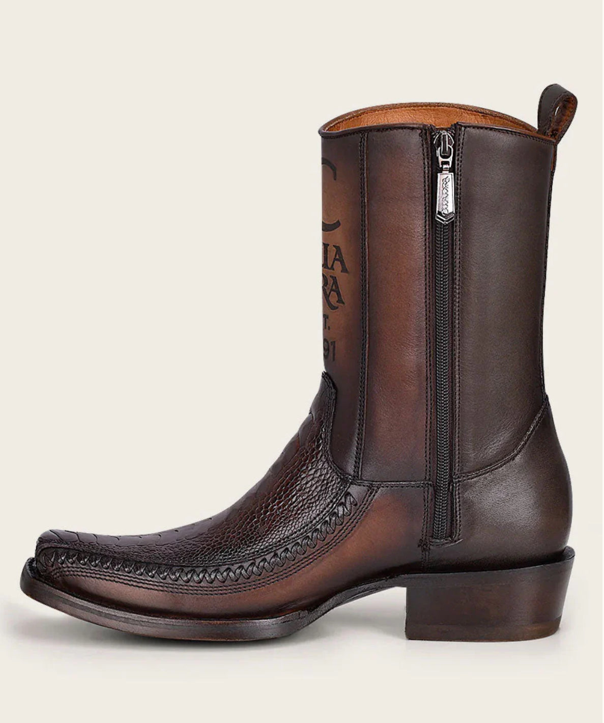 CUADRA URBAN BROWN OSTRICH LEG BOOT CU631