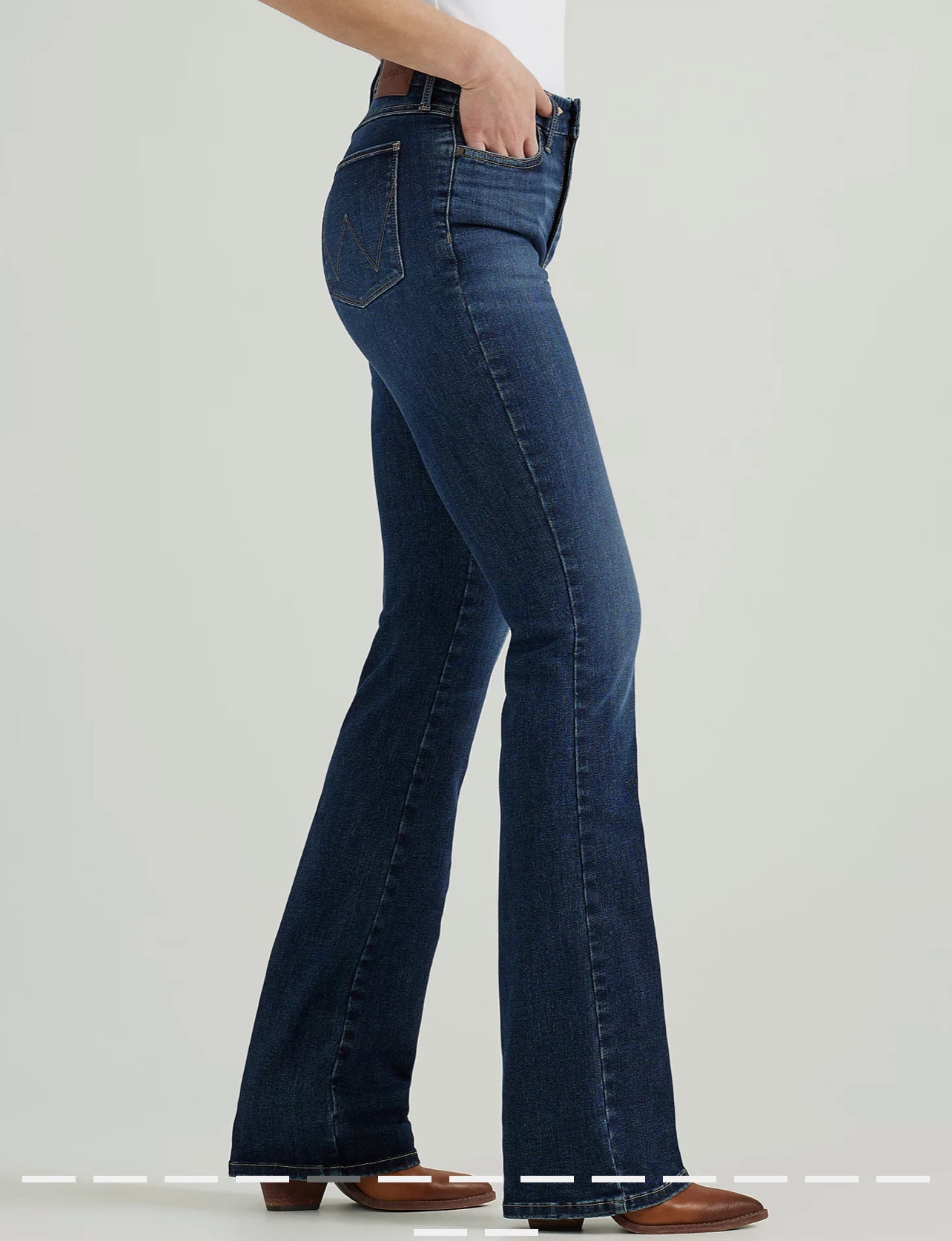 Women wrangler bespoke High Rise Boot Cut jeans 112359277