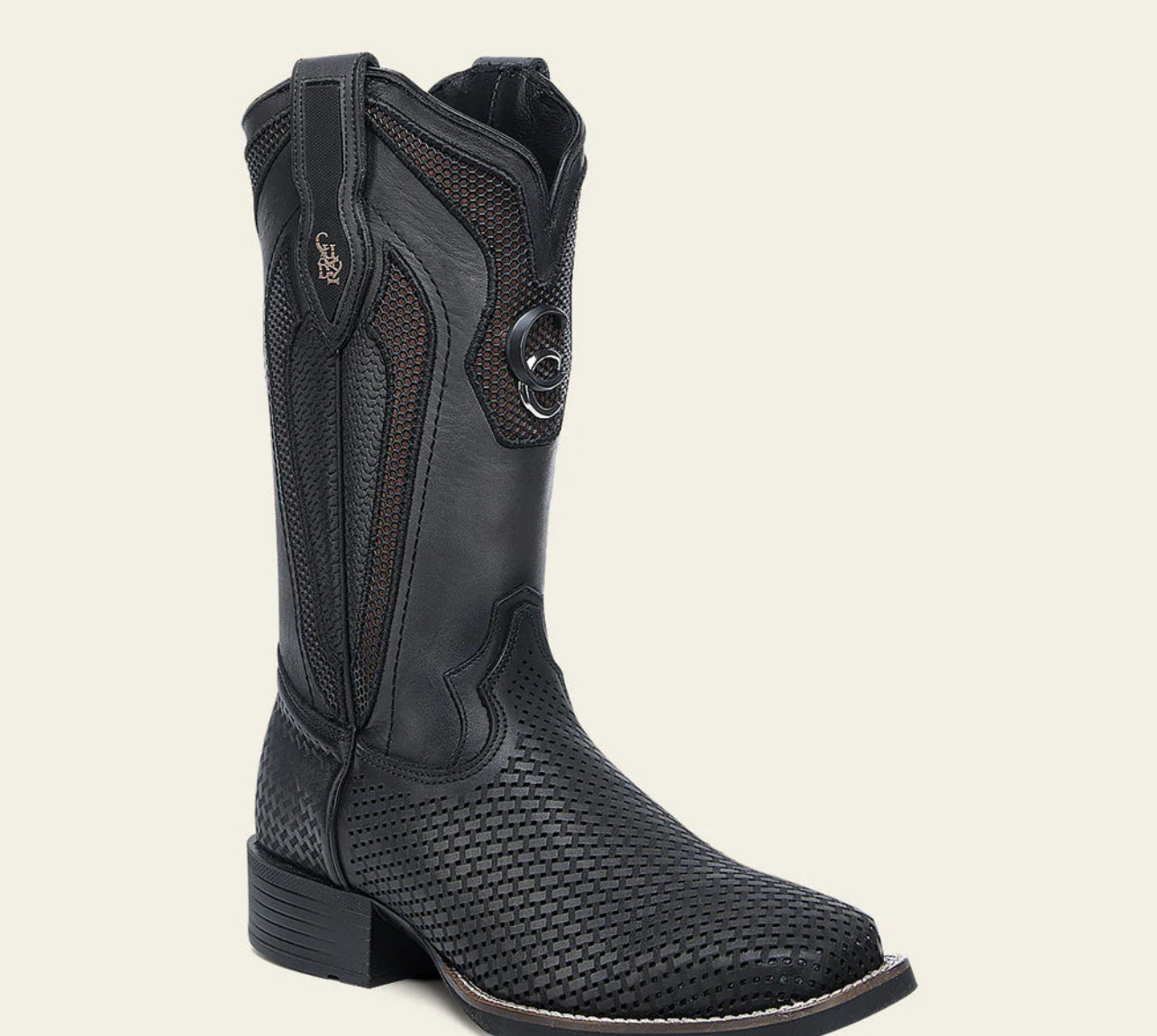 Cuadra Square Toe Laser black cu985