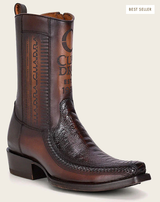 CUADRA URBAN BROWN OSTRICH LEG BOOT CU631