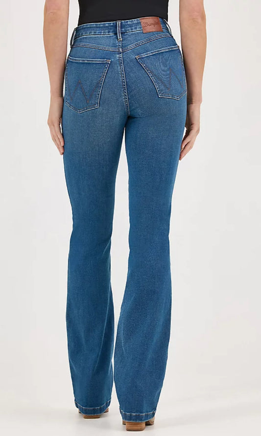 Women wrangler bespoke High Rise Boot Cut Jeans 112359279